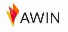 Logo of awin with stylized lettering.
