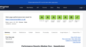 Webpagetest Security Score Additional Metric