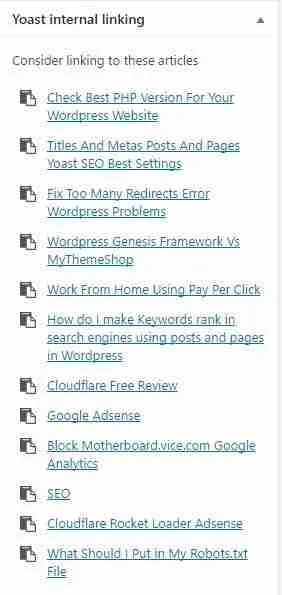 Be Careful How You Use Yoast Internal Linking Suggestions